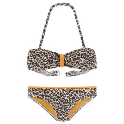 Buffalo Bandeau-Bikini »Kitty Kids«, Im Leodruck