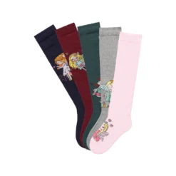 H.I.S Kniestrümpfe, (Packung, 5 Paar), Mit Unterschiedlichen Feendesigns