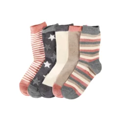 Socken, (5 Paar), In 5 Verschiedenen Designs
