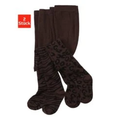 H.I.S Strickstrumpfhose, (2 St.), Mit Animal Design