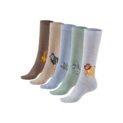 H.I.S Kniestrümpfe, (5 Paar), Mit Eingestricktem Moriv